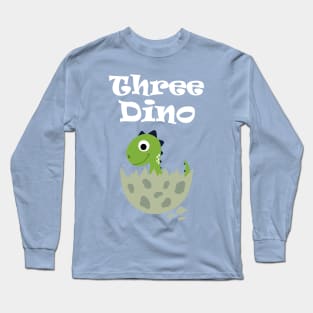 Boys Birthday Dinosaur Long Sleeve T-Shirt